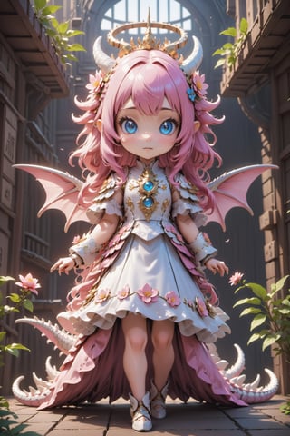 ultra Realistic,Extreme detailed,
kawaii beautiful Dragon fairy girl, futuristic cyborg cute mechanical dragon hone,
pink long hair,cute Blue Eyes,
In a quaint workshop, adorned with enchanting flora, a skilled fairy tailor meticulously crafts fantastical garments,ani_booster,outline,DonMDr4g0nXL