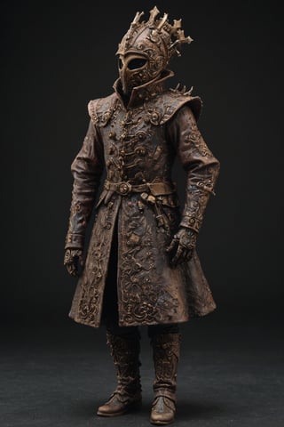 beautiful bizarre,The Art of Kris Kuksi,Intricate Design,Aphrodite, 
 whose head is a tank turret,wears the coat of a medieval nobleman,
,action figure,LimbusCompany_Dante,bl4ckl1ghtxl