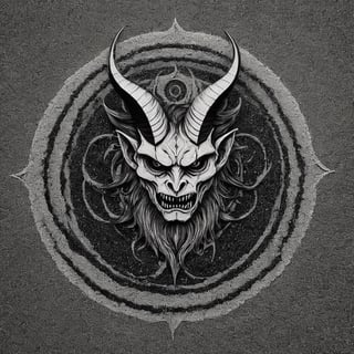 two dimensions,2D,sand painting art,hand painting,
Baphomet,The face of the devil fearlessly,Painted with grains of sand in black and white.,ral-sand,A picture painted on a flat surface