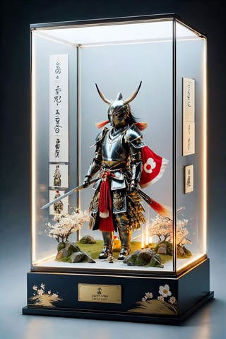 showcase, dolls, especially the armor-clad ones, are a part of Japan's traditional festival, representing a celebration to pray for the health and growth of boys.,The armor-clad dolls consist of figures adorned with samurai attire,  symbolizing the dignity of the warrior class