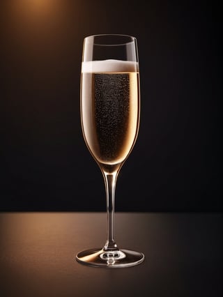 masterpiece, best quality, ultra quality, create champagne glass, minimalistic, simple, majestic, dark background, levitating, shiny
