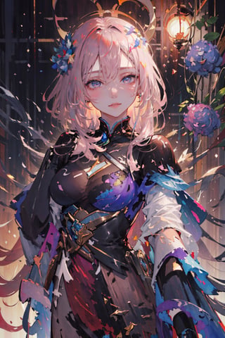 8k, (absurdres, highres, ultra detailed), (1lady:1.3), a close up of a woman's face surrounded by flowers, stunning anime face portrait, cgsociety 9, beautiful anime portrait, detailed portrait of anime girl, 🌺 cgsociety, gorgeous digital art, girl in flowers, blue flowers, wlop painting style, with frozen flowers around her, stunning cgsociety, portrait anime girl, art of wlop, beautiful anime style,midjourney,CLOUD