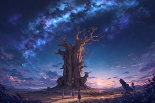 oldest Baobab. Of Madagascar, Grandmother Baobab,breakdomain,starryscene