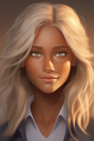 human character, palworld, tanned skin, blonde hair, grey eyes