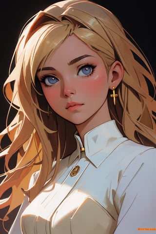 digital character concept art by artgerm, by greg rutkowski, by alphonse mucha. clear portrait of a shy modern wife blessed by god to grow immaculately fertile and perfect!! blonde, in clothes! holy body! light effect. hyper detailed, glowing lights!! intricate, elegant, digital painting, artstation, smooth, sharp focus
