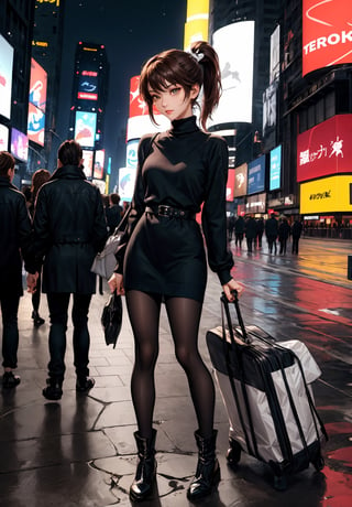 Masterpiece, best quality, fine detail, maishiranui, maishiranui_face, bangs, ponytail, oily skin, (detailed face and eyes):1.2, wearing edgADC, turtleneck, sweater dress, 38carbon leggings, boots, standing, candid pose, times square at night, lora:maiShiranui030417:0.6, lora:edgAutumnDressCode:0.4
,edgADC_fashion