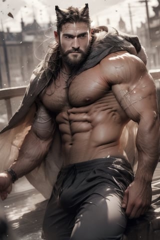 Fullbody photorealistic, best quality, Handsome Men, Sexy Muscular, real life, best shadow, RAW,,all naked ,all naded,big load cum,best naked,huge penis,chinese,without noise,clear ,high_resolution,8K masterpiece, photograph, 1man, muscular bodybuilder, extremely handsome, (beard):1.5, , bulging biceps, chiseled physique, confident posture, legs spread apart, strong arm's, intense gaze, minimal background, soft lighting, shadows accentuating muscles, full body, realistic skin, photographic, (best quality):1.5, Sexy Muscular, high resolution, high detailed,naked,slave ,Masterpiece, intricate details, Best Quality), high resolution, 8K 1man, one man, sweating profusely, wet skin, muscular, , manly, extremely detailed, ((entire image)), Very handsome, masculine, XF IQ4, 150MP, 50mm, ISO 1000, 1/250s,six pack, abs, big muscle arms, big pecs, narrow waist, smiling, sexy, broad shoulders, Blue skies, soft natural light, bounce light, reflected light, highly detailed, big nipples, photograph, Male focus,Male focus,vane /(granblue fantasy/),Muscular ,Hard Gay focus,big load cum,cumming, cum, were-wolf,fur,furry,human face ,Kemonomimi, animal ear,werewolf 