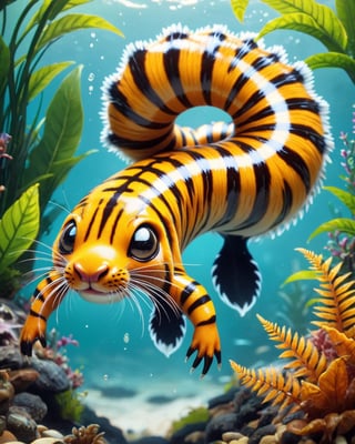 breathtaking Tiger Slug ,  zhibi . award-winning, professional, highly detailed,zhibi