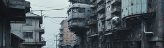 It generates a high-quality cinematic image by Simon Stålenhag, (panoramic view), sci-fi landscape, extreme details, ultra definition, extreme realism, high-quality lighting.

The viewer finds a small strange spherical high-tech artifact that crashed in a distopic cyberpunk downtown neighborhood, the doomsday has started, some intrincate detailed sci-fi futuristic buildings was built over the old buildings of a Japanese downtown neighborhood, from below.

(great composition), (aureal composition), (great art).
(scifi high tech), (mechanical aesthetic), (circuits in the walls), (High Tension Power Lines), (distopic future), (rust and decay), (mysterious alien's spaceships appear in the distance), (heavy machinery), (cyberpunk adjuncts), (wires and cables), (wind), (fog), (rich of depth).

(cinematic), (monochrome), (masterpiece), (8k), (best quality), (great artist), (realistic), (photo realistic), (fine details), (intrincate detailed), (muted colors)