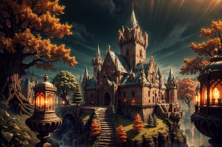 (4k), (masterpiece), (best quality),(extremely intricate), (realistic), (sharp focus), (award winning), (cinematic lighting), (extremely detailed), 

High elven castle of white stone with towers and spires,TreeAIv2 ,Isometric_Setting,DonMF43