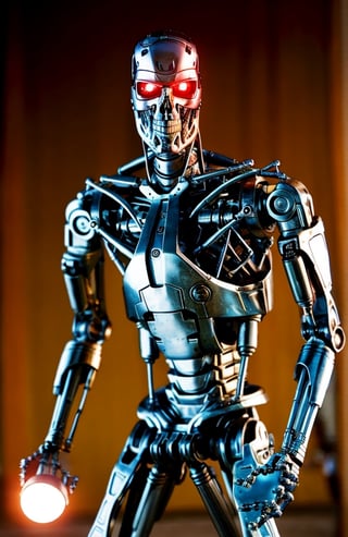 lora:T800Endoskeleton-10:0.8, (RAW photo, real life, absurdres, high quality, photorealistic, detailed, realistic:1.3), (solo:1.3), ((dynamic pose)), a high resolution photo of a T800Endoskeleton robot with red eyes and metal skull face and chrome metal body,  robots and post apocalypse war and robots in the background, cinematic, atmospheric, 8k, realistic lighting, shot by Hassleblad H6D, Zeiss, Kodachrome, nikon, 50mm 1.2 lens, Octane Render, ultra realistic, realistic lighting, photorealistic, photorealism, photoreal, unreal engine 5, Adobe After FX, highly detailed, intricate detail
