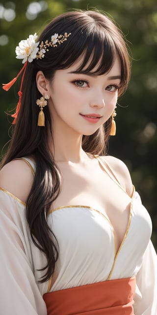 (beauty hair,ostentatious hair accessories,gorgeous hair accessories,light smile:1.15), (|||||||),(sexy hanfu clothes,slim waist:1.47),1girl,light smile,happy,((((upper body,real face photo,outdoor background,background blur)))),big eyes,analog style,physically-based rendering,ultra-detailed,professional lighting, photon mapping,(outdoor,bokeh),(RAW photo, best quality, masterpiece:1.3), (realistic, photo-realistic:1.3),detailed facial features,slim girl,tassel, innocent, bangs,(pureerosface_v1:0.55) ,(ulzzang-6500-v1.1:0.75),(flower_style:0.05),,(bridal hairstyle:1.15),(looking at viewer,close in viewer:1.7),small breasts,ear ring,hair bow,hair ring,bare shoulders, bare abdomen,cleavage,cosplay style,bikini style hanfu with miniskirt, see-through style,slim girl,(long hair,ostentatious hair accessories,gorgeous hair accessories:1.5),
