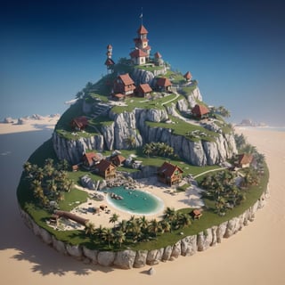 "island inside of a treasure, 3d render, unreal engine, ultradetailed, trending on artstation, devianart, cgsociety, concept art"
