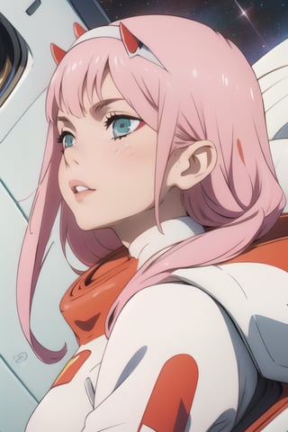 zero two,space,beatiful,