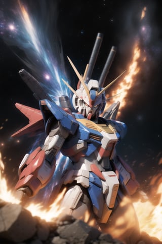 cute girl, little, epic composition, gundam character, gundam anime movie, fire background, retouch, ,SRS, galaxy, war