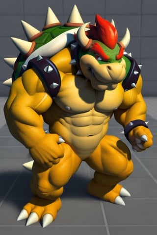 Bowser,Muscle,Pixelart,