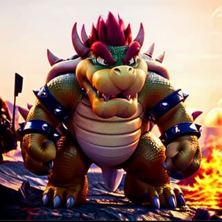 A portrait of Bowser