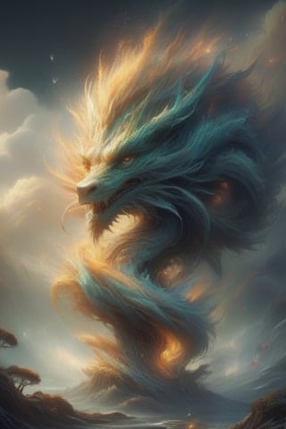 dragon, dragon-themed,  (Dynamic, wonderful mysterious dream and world tree), Detailed Textures, high quality, high resolution, high Accuracy, realism, color correction, Proper lighting settings, harmonious composition, Behance works,