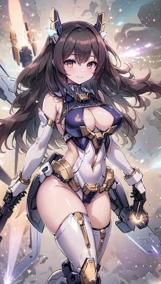 (masterpiece, best quality, ultra-detailed, 8K, ), high detail, seductive_pose, 

1girls,  floating on space,  floating_hair, smiling eyes, symmetry,mechanical,  holding weapon, 
 golden mecha_musume, sexy, ,bg_imgs