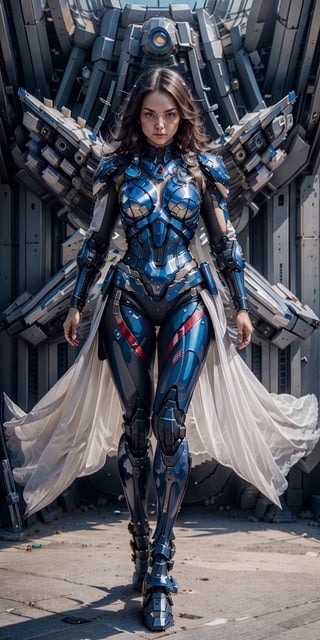 ((Best quality)), ((masterpiece)), (detailed: 1.4), Alafed woman in futuristic costume posing for photo, In futuristic white armor, Girl in Mecha Cyber Armor, Unreal Engine Rendering + goddes, Cyborg porcelain armor, Shiny White Armor, realistic long white hair, gynoid cyborg body, Beautiful and charming cyborg woman, diverse cybersuits, beautiful cyborg woman, beutiful white girl cyborg, In futuristic armor, The perfect cyborg woman, nijistyle,niji,comic style,mecha_musume,crystalline_style