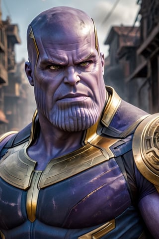 ((Generate hyper realistic image of Thanos in a captivating scene featuring a stunning 45 years old 19th century background )) full body, semi side view,  gray eyes, photography style , Extremely Realistic, ,, darkart,3dmdt1,ste4mpunk,HZ Steampunk