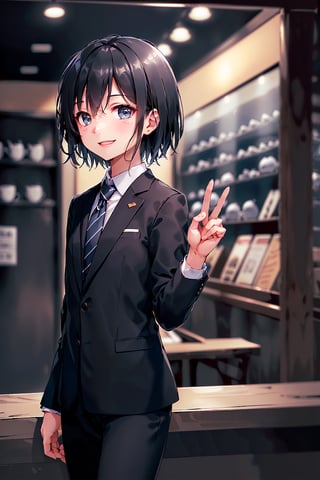 (SP: 1.8), (Dark eyes: 1.5), (Sleepy eyes: 1.2), (Black hair: 1.5), (Coffee store, Date: 1.5), (One very young elementary school cutie, small head, small face, medium cut, suit and tie, big smile, smiling: 1.5), (High image quality:), (Low Image quality (Prevention:), (Define the generated image to the limit:), (High image quality:), (Noise removal: Prevention:), (One picture without frame division:), (High image quality:), (Low image quality:), (Define the generated image to the limit:), (High image quality:), (Noise removal:), (One picture without frame division:) (Single Picture without Frame Segmentation:), (Single Picture without Frame Segmentation:)
(High image quality:), (Prevention of low image quality:), (Extreme definition of the generated image:), (High image quality:), (Noise removal:), (Single picture without frame division:), (Prevention of low image quality:), (Extreme definition of the generated image:), (High image quality:), (Noise removal:), (Single picture without frame division:)