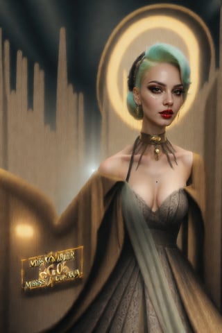 Miss Cavendish.  retro-futuristic queen fantasy obscura berlin mega city 3025 page three model