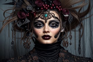 Gisela is fashion model for paris fashion week.,dark fantasy,necromancer