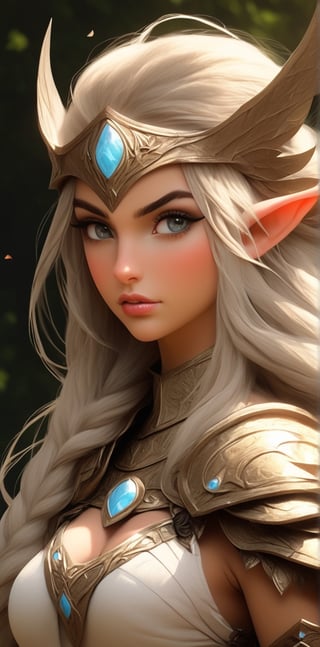 Beautiful warrior elf girl