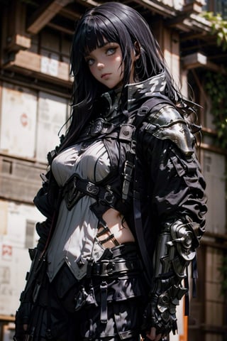 ((masterpiece, best quality)),urban techwear,Hinata ,KATARINA,ARMOR