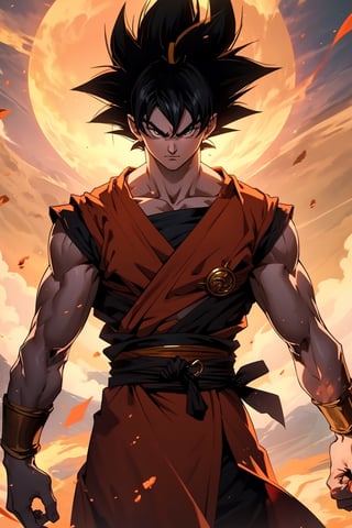 ((masterpiece, best quality)), son goku,Circle