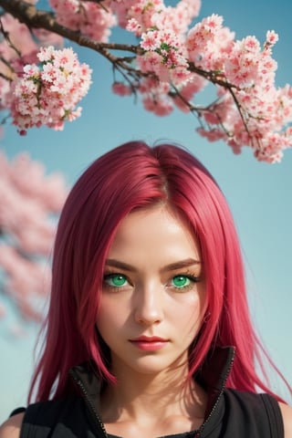 ((masterpiece, best quality)),sakura haruno, (green eyes:1.5)