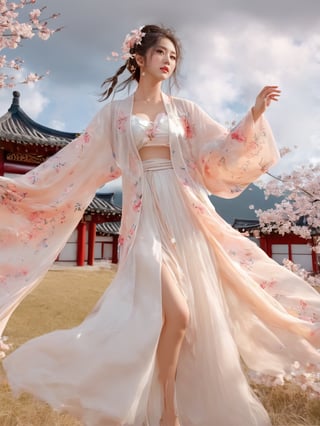 1girl, solo, hair ornament, bug, braid, jewelry, long hair, white hair, flower, earrings, long sleeves, dress, cloud of surrounding, building from afar, 
white dress wedding, plunging v dress, dress with a waist high slit, ((see-through dress)), daxiushan nude,

long white legs showing from the skirt, showing all the way to the waist, slit skirt revealing long legs, sexy legs, white legs, exposing many areas of the legs from ankles to abdomen, expose one breast, expose most of the nipple,

ornament, chakra, (( beautiful eyes )), full_body, small flowers in the hair, (((korean face female))),
,mythical clouds, realistic, ,xxmixgirl,3d figure,korean girl,3d style,
cinematic film still (Raw Photo:1.3) of (Ultrarealistic:1.3), different posture, up arms, ((arms up)), rainbow, in old used 1800 peasant clothing, crazy mad aggressive face and eyes, fantasy, concept art,NYFlowerGirl, arms up, tropical rain, jump up, hands touch softly you face, close up, Small cherry blossoms flew everywhere, the wind blew away the girl's clothes,