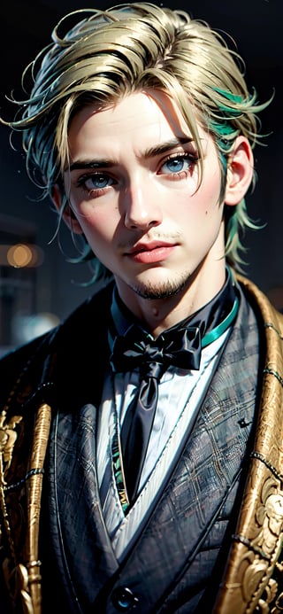 1 man, emerald color eyes, mature gentleman, TAVERN, high_resolution, high_res, high details, High detailed, ,Detailedface