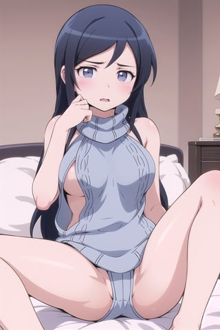 

masterpeace, best quality, highres ,girl,solo,narrow_waist, thighs,perfect face,spread_legs,perfect light,seduce_body

 big_boobies , masterpiece, best quality, virgin killer sweater, backless outfit,sexy,


,ayase aragaki,VIRGIN KILLER SWEATER,virgin killer sweater