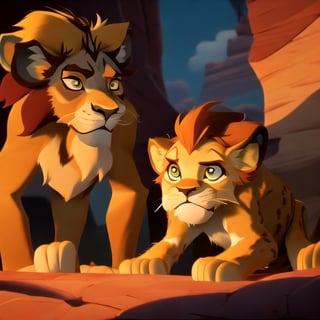 scene of lion king, hakunamatata, fun, disney