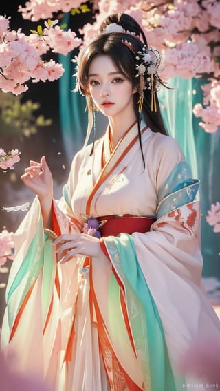 (masterpiece, top quality, best quality, official art, beautiful and aesthetic:1.2), (1girl), extreme detailed,(abstract, fractal art:1.3),highest detailed, detailed_eyes, light_particles, hanfu,jewelry, sexy,