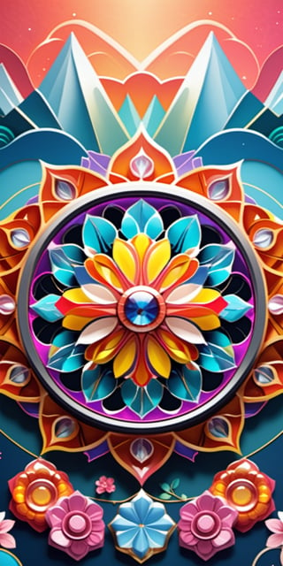 Step into a world of enchantment with this mobile wallpaper prompt, inviting artists to create a kaleidoscope of colors in a mesmerizing 3D masterpiece. Encourage the use of vibrant hues and intricate details to transcend the ordinary, crafting a visual symphony that captivates and delights. The focus is on unleashing creativity, ensuring the design is a high-detailed 3D mobile wallpaper that transforms the viewer's screen into an immersive visual experience, making every glance a journey into a captivating realm of artistry.