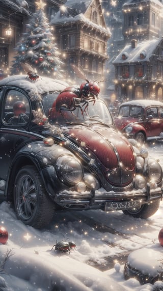  ChristmasWintery beetle, (Masterpiece:1.3) (best quality:1.2) (high quality:1.1)