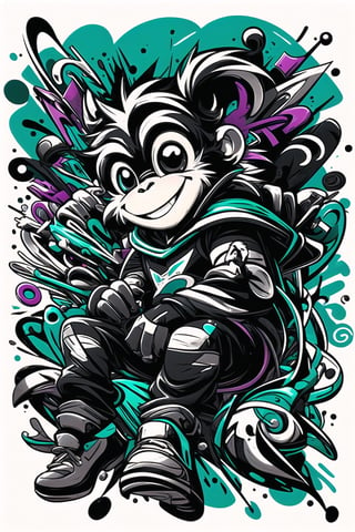 monkey, smile,design,abstract,graffiti,Grt2c, 