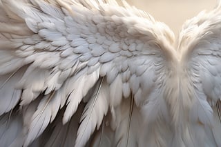 masterpiece, best quality, Arfang Photo realistic image of an angels wings with feathers