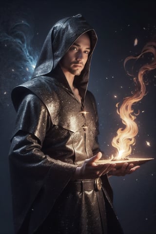 Realistic, Handsome young wizard , fire spell,Wizard,DonMF41ryW1ng5