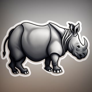 Rhino sticker,Stickers