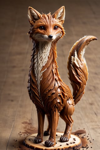 fox made from coffee