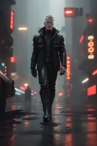 (best quality, high quality):1.3, break, A handsome male android 1man from Blade Runner movie walking on a cyberpunk crowded street on a rainy night, (27 year old):1.4, very short male punk white hair, tall and fit male body, very masculine, best quality male anatomy, realistic male dynamic pose, dynamic view, break, ultra high res, incredibly absurdres, very clear, real life, photorealistic, epic intricate, cinematic lighting, futuristic colors, blade runner masterpiece, break,
(male focus, full height, head and full body in frame, character sharp focus), break, (new, newest, orginal, best aesthetic, hyper realistic style, cinestill, very clear, smooth), 4k 8k 16k 32k 64k 128k, (RAW, photo), (young Rutger Hauer as an android from Blade Runner movie), perfect symmetry, cyberpunk composition, intricate detailed handsome healthy male face, jovial, brave, 500000dpi, 