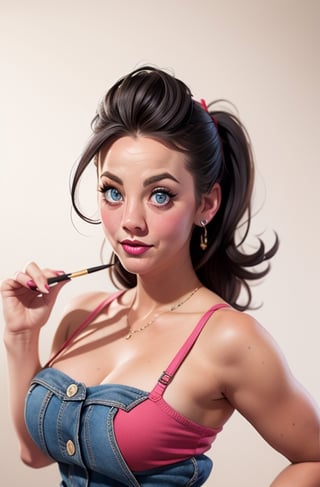  pin up style kaley cuoco 80's retro  clothes makeup girl