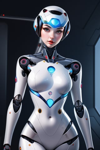 pin up girl as a A gynoid, or fembot, is a feminine humanoid robot. Gynoids appear widely in science fiction film and art. As more realistic humanoid robot design becomes technologically possible, they are also emerging in real-life robot design.