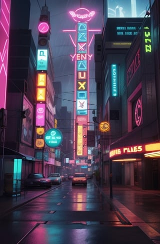 blade runner 80's style\ 80's rainy neon lights  ,3d toon night time style,xyzdaphne,wo_fmmika01,ff8bg