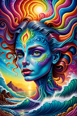 Subconscious Journey: Dreams inside the subconscious mind. 
Funk art. DeepDream. Psychedelic art. 
Alex Grey, Arthur Adam, Chris Dyer, Josephine Wall, Callie Fink style.
Wispy, Trippy, fractal anxiety, chaotic paranoia, waves of distraught emotions. vivid colors, highly detailed, comprehensive cinematic, intricate digital painting, 8k, cinematic lighting, best quality, high-res, detailed work, post-processing, perfect result, multicolored chaotic background, by aruffo3
