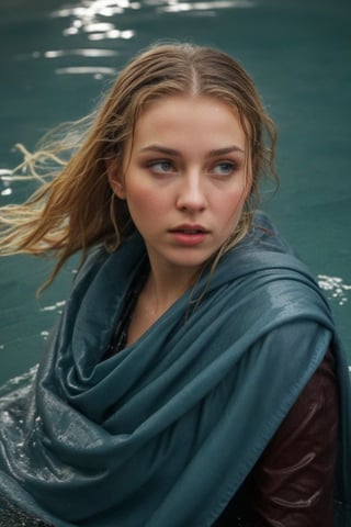 (wet clothes, wet hair, wet, wet face, wet skin,  : 1.4 ),(Chiaroscuro Solid colors background),( Beautiful wet German queen ),(greater details in definitions of face and eyes), (realistic and detailed wet skin textures), (extremely clear image, UHD, resembling realistic professional photographs, film grain), beautiful wet blonde hair,beautiful blue iris, ((wearing Baroque-style crimson dirndl ballgowns, royal cloak, clothes with vibrant colors, holding a shawl on hand, submerge,  hugging, very wet drenched hair, wet face:1.2)), infused with norwegian elements. The dress combines intricate lace and embroidery with colorful ballgown-inspired patterns. A wide obi belt cinches her waist, while puffed sleeves and delicate accessories complete the look, showcasing a striking fusion of cultures.,ct-drago
.
, soakingwetclothes, wet clothes, wet hair, Visual Anime,art_booster,anime_screencap,fake_screenshot,anime coloring